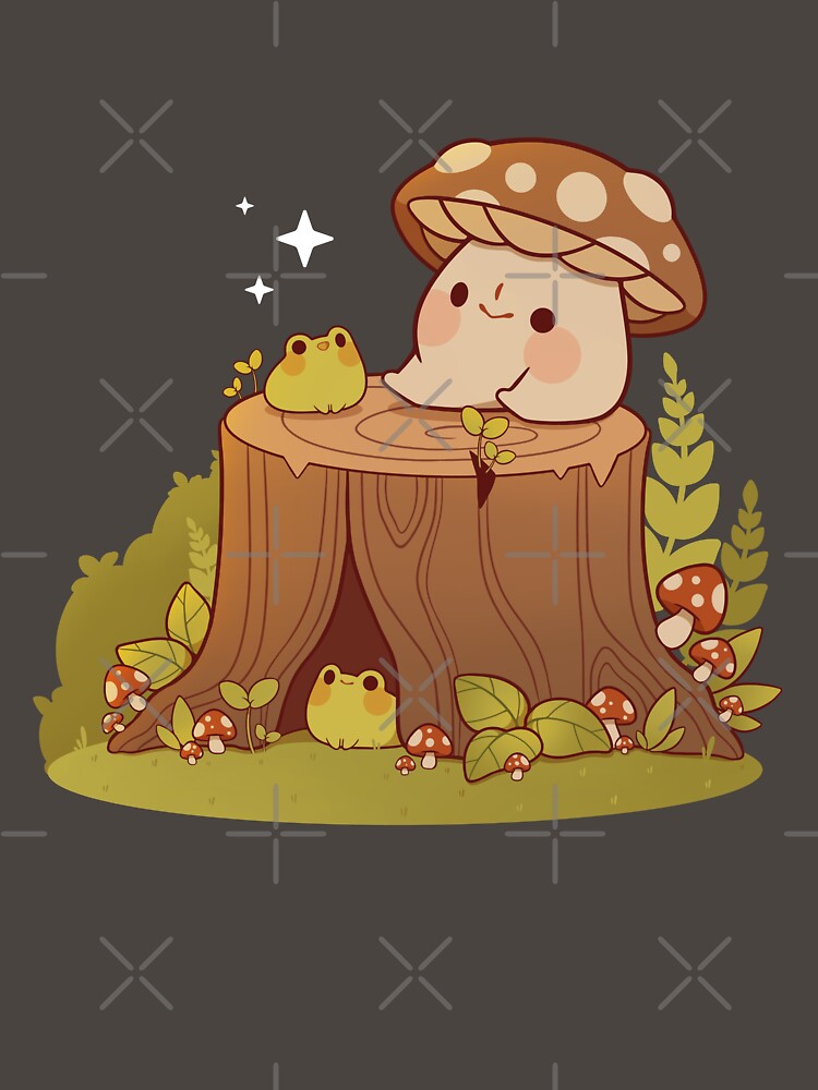 Mushroom and frogs meeting by Rihnlin