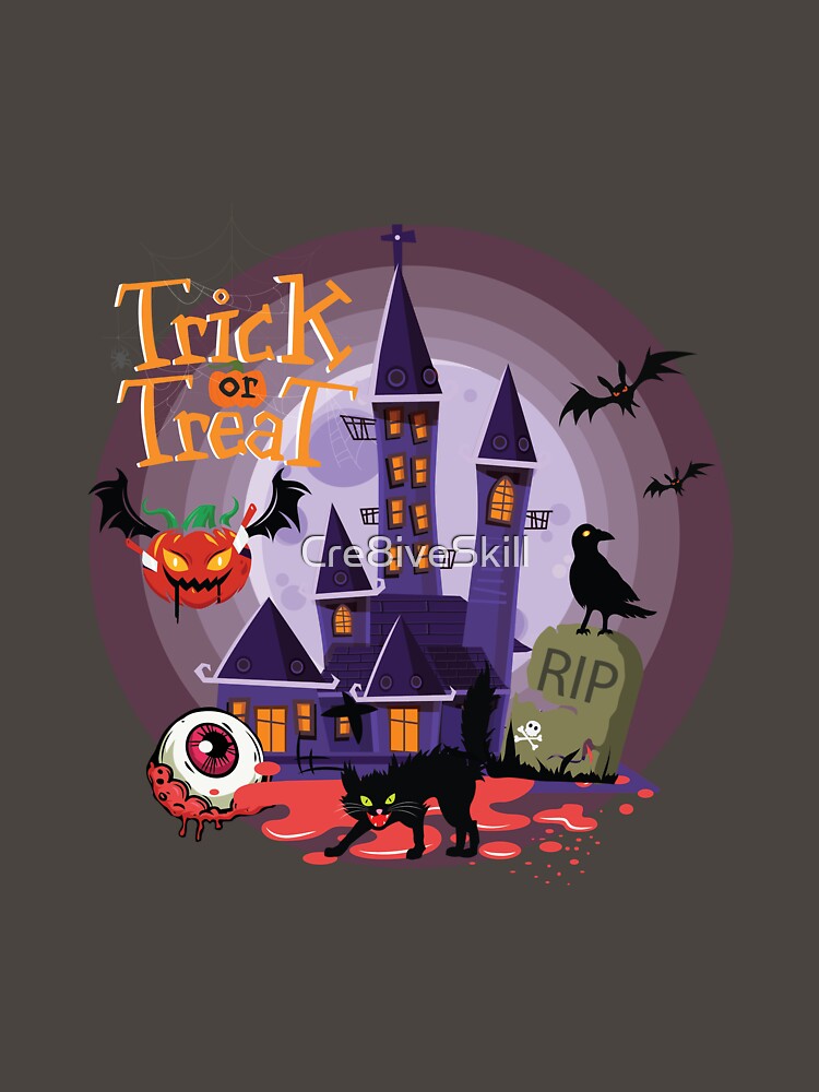 Haunted House Vector Design by Cre8iveSkill