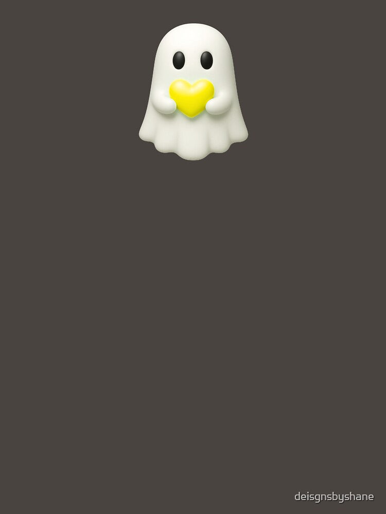 Charming Yellow Heart Ghost Character by deisgnsbyshane