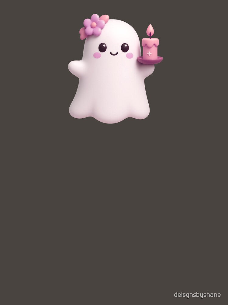 Copy of Kawaii Floral Candle Ghost by deisgnsbyshane