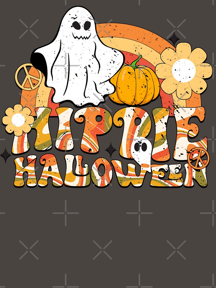 Hippie Halloween! Peace, love and Halloween. Happy Halloween Retro. by MamaNeeaDesigns