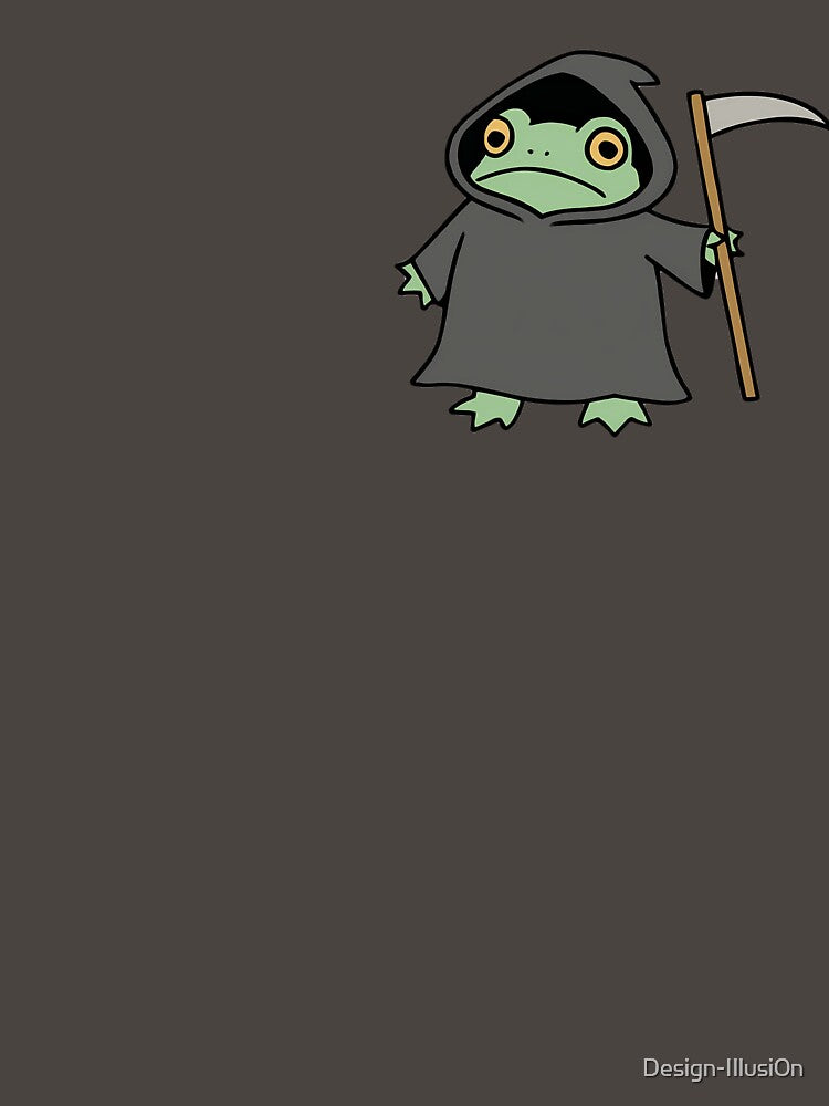 Grim Reaper Cartoon Frog by Design-Illusi0n