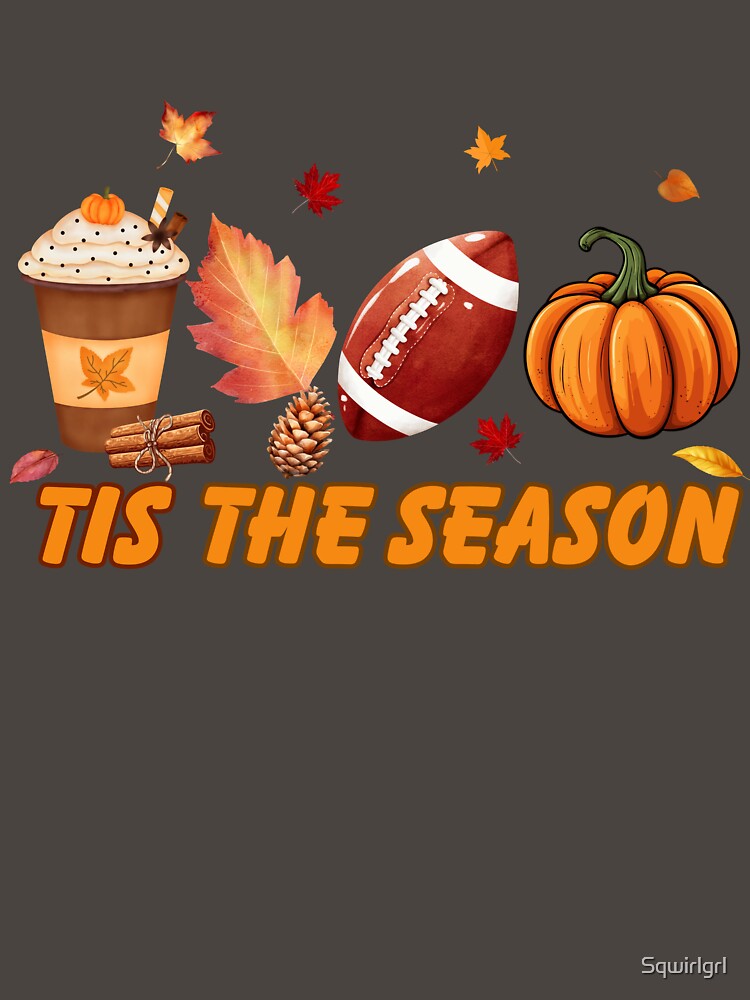 "Tis the Season – Cozy Fall Coffee, Football & Pumpkins" by Sqwirlgrl