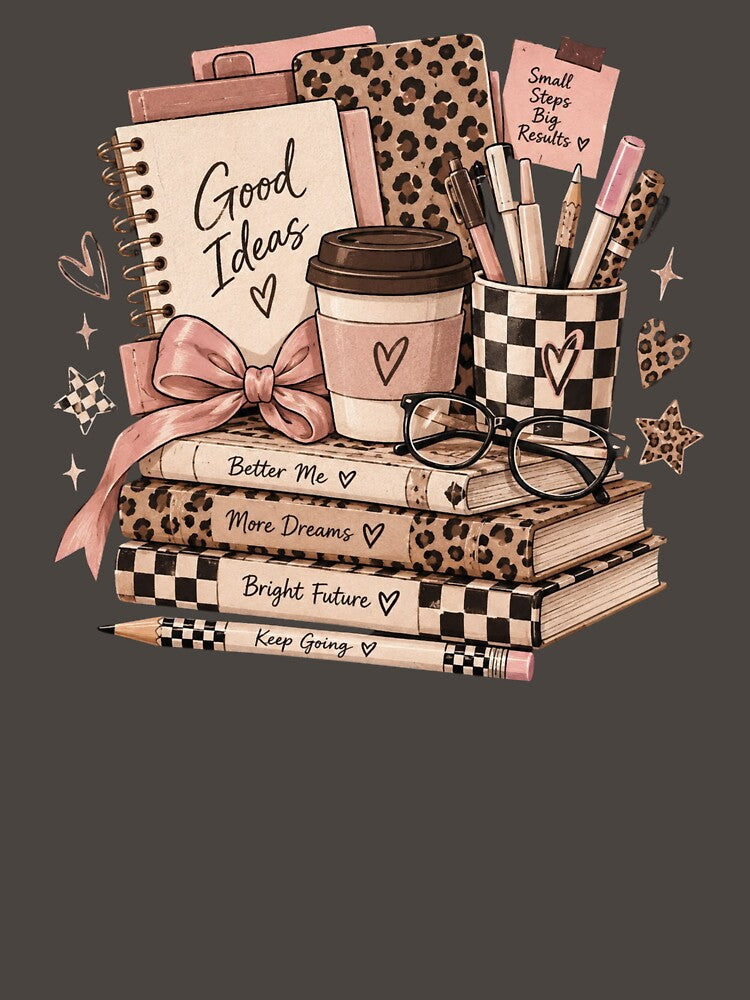 Boho Neutral Teacher Back to School Supplies, coffe by hamadacolonel