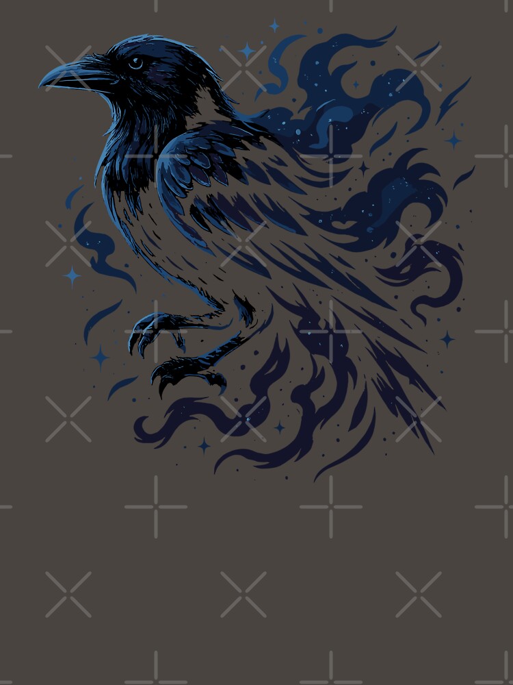 Mystical Raven –  Astral Cosmic Spiritual Bird by NoodlesDoodlez