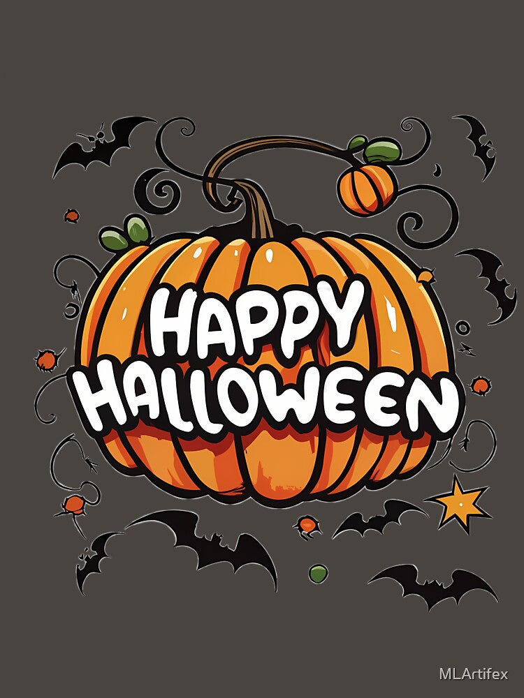 Happy Halloween pumpkin design by MLArtifex