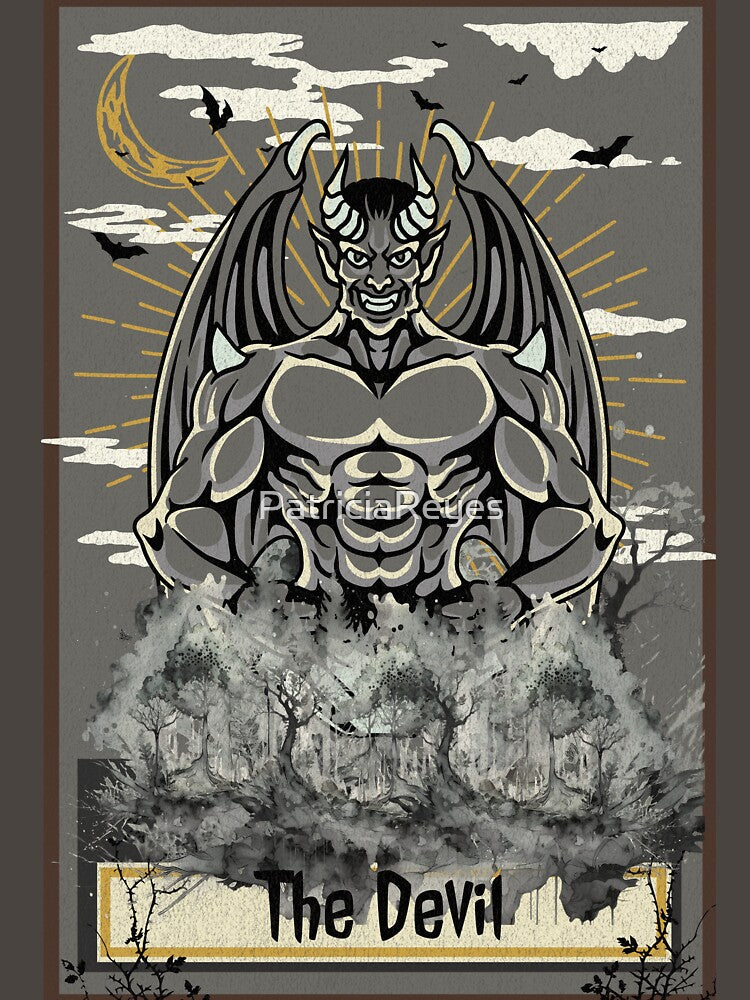 "Moonlit : Unveiling 'The Devil Tarot"-  Essential T-shirt by PatriciaReyes