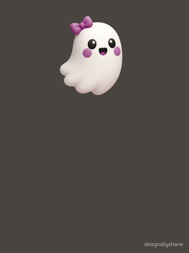 Coquette Floating Ghost With Purple Bow by deisgnsbyshane