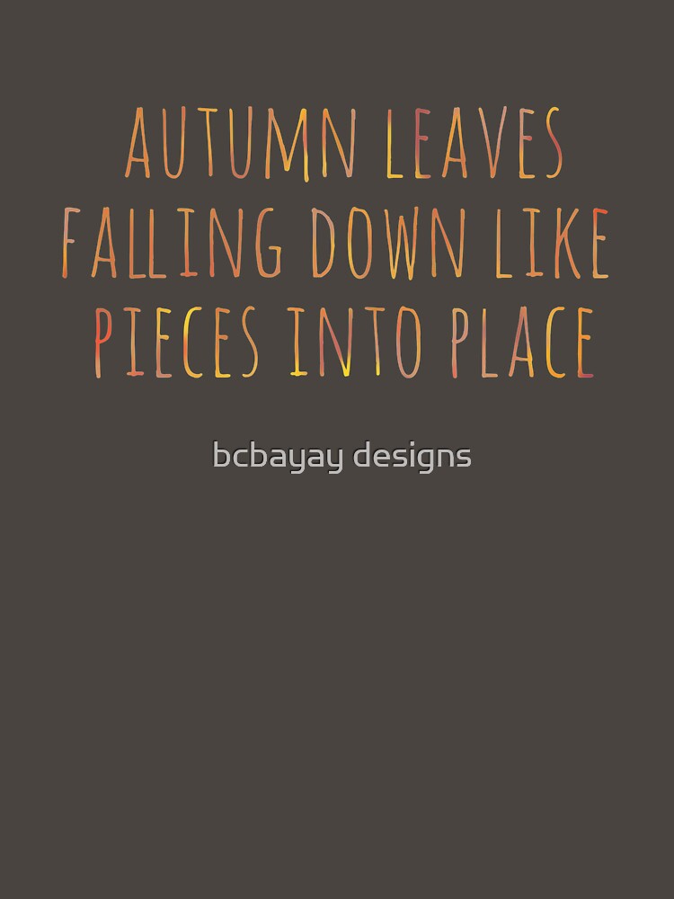 Autumn leaves falling down by bcbayay designs