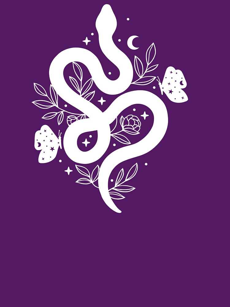 Celestial Snake - Serpent Illustration by Hoetoons