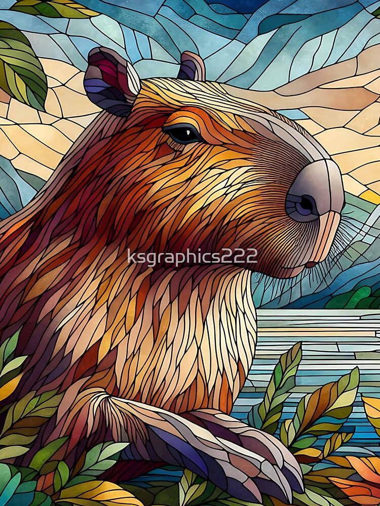Capybara Art #96 | Capybara Lovers by ksgraphics222