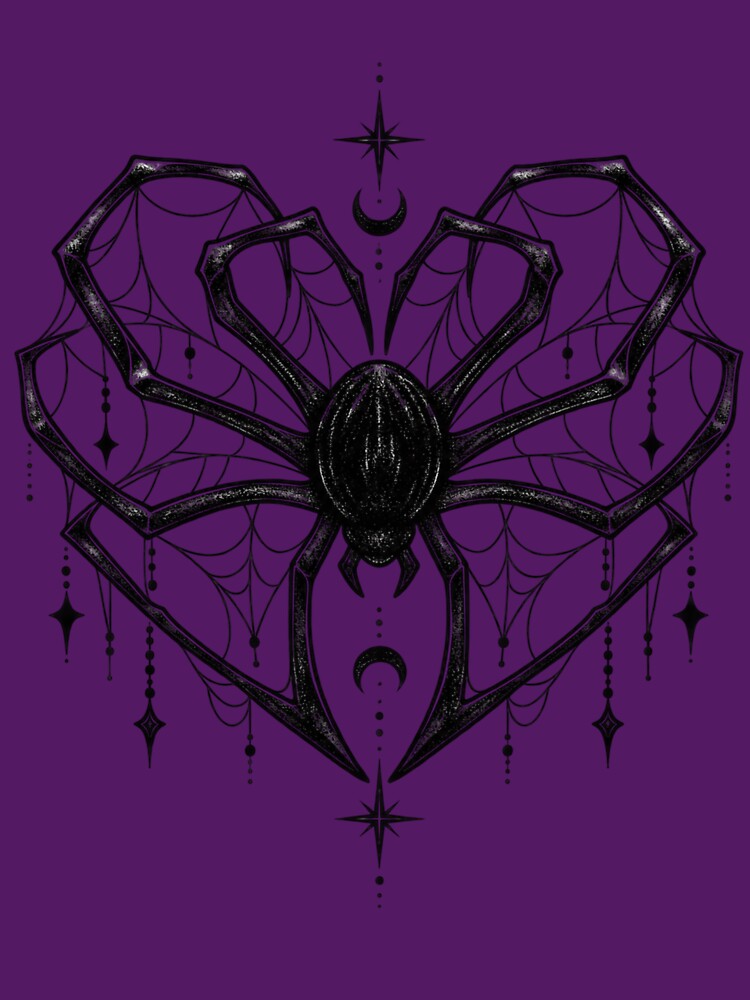 Decorated Spider Heart Legs Celestial Halloween Design by bipsybutton