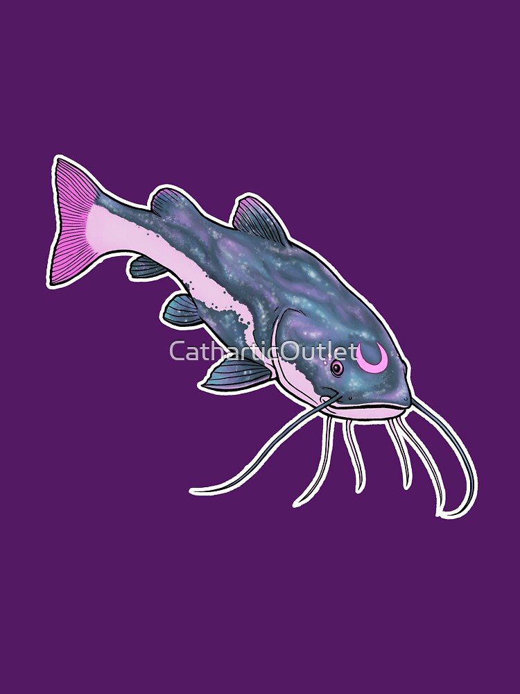 Cosmic Pastel Goth Catfish Dark Version by CatharticOutlet
