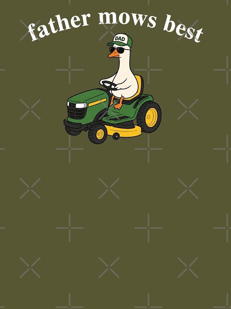 Funny Father Mows Best, Funny Goose Father's Day 2 by Saitokuu7Art