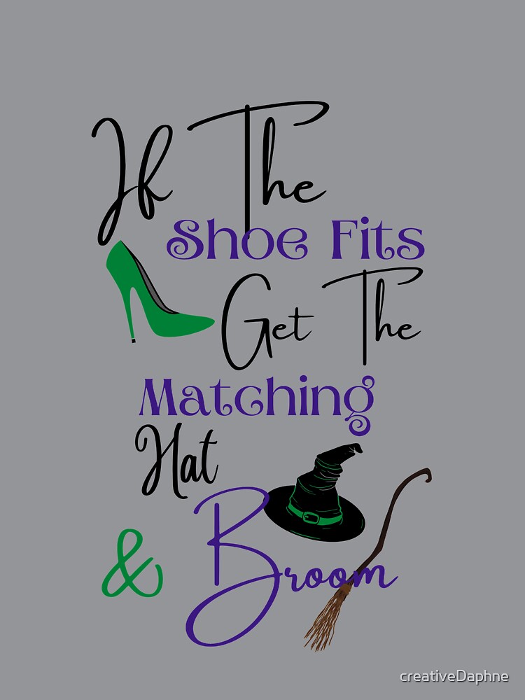 If the shoe fits get the matching hat and broom by creativeDaphne