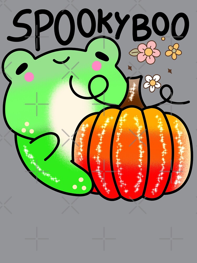 Spooky Boo boo happy cute halloween frog by Quacktails