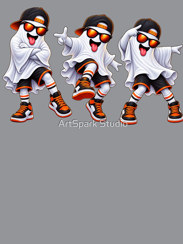 Funny Halloween Ghost Streetwear Spooky Character Design by ArtSpark Studio