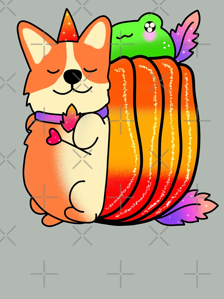 Corgi and frog coolest pumpkin in the patch halloween by Quacktails