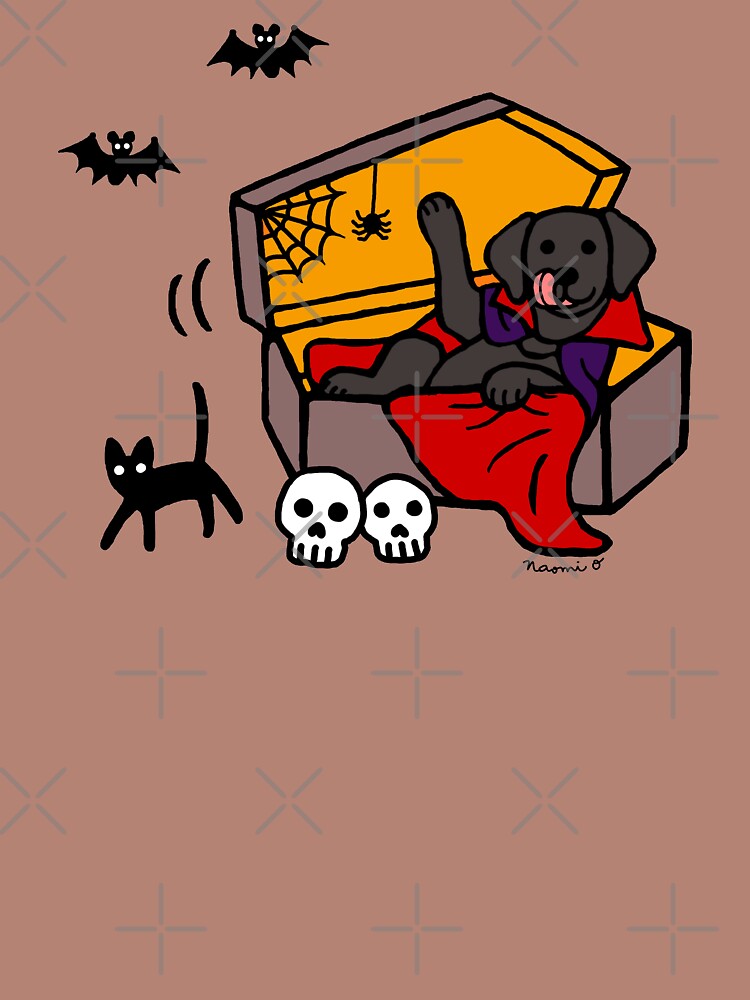Halloween Black Labrador Vampire by HappyLabradors
