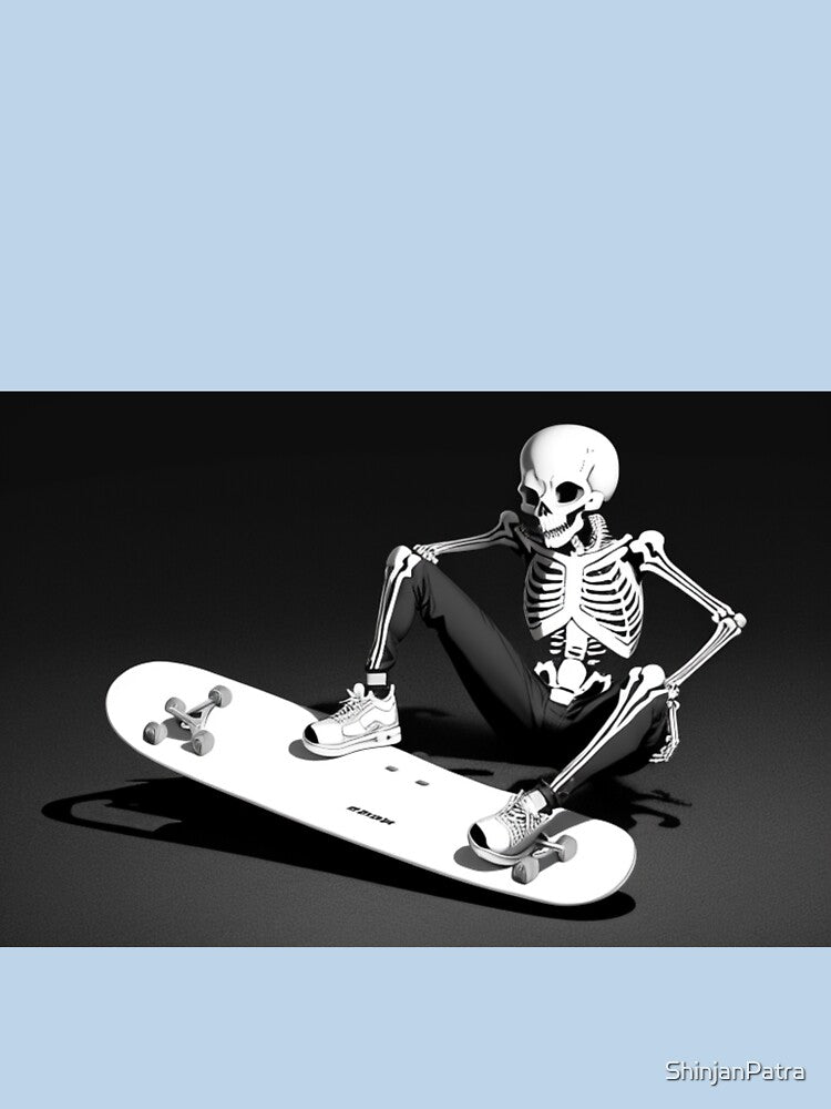 Skeleton with a skateboard by ShinjanPatra
