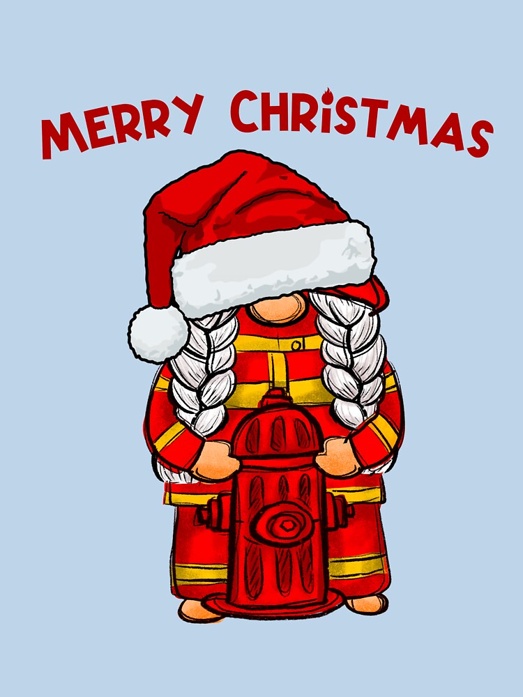 Merry christmas female firefighter by HarriPaloma