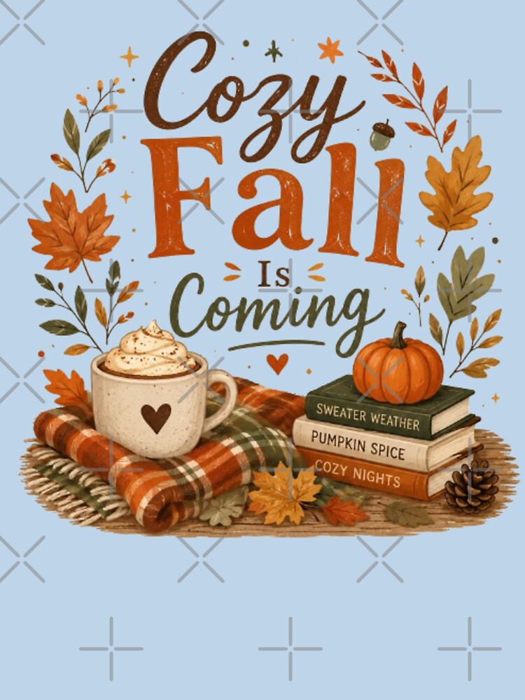 Cozy Fall Is Coming – Autumn Cozy Sweater Weather Design by M1144
