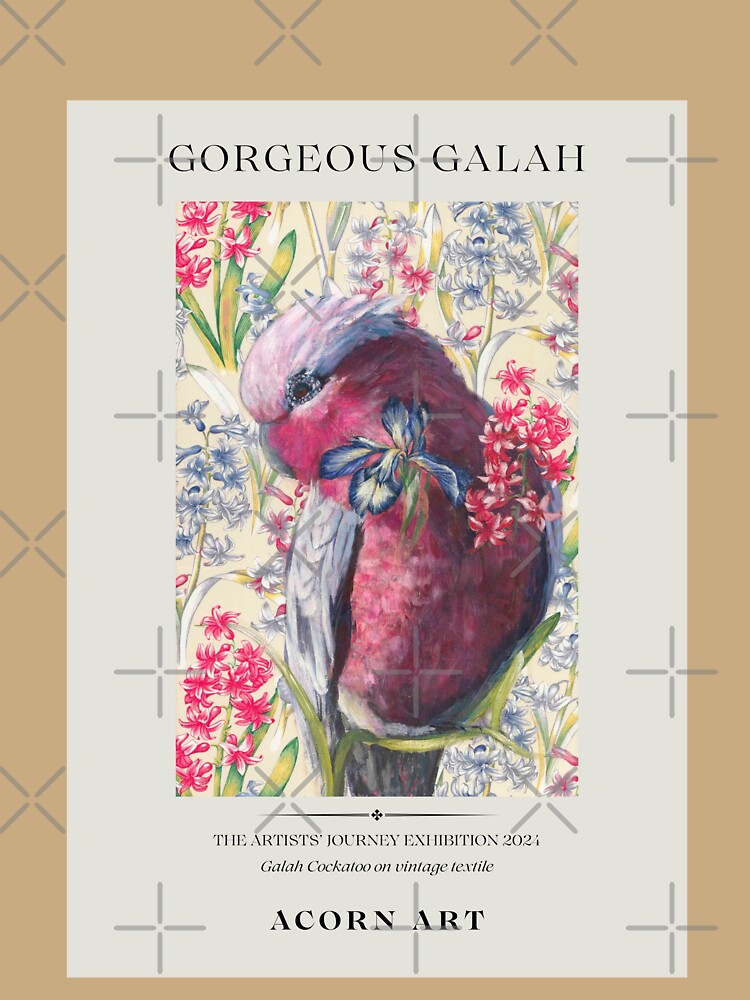 Galah Art Poster by CoryAcornArt