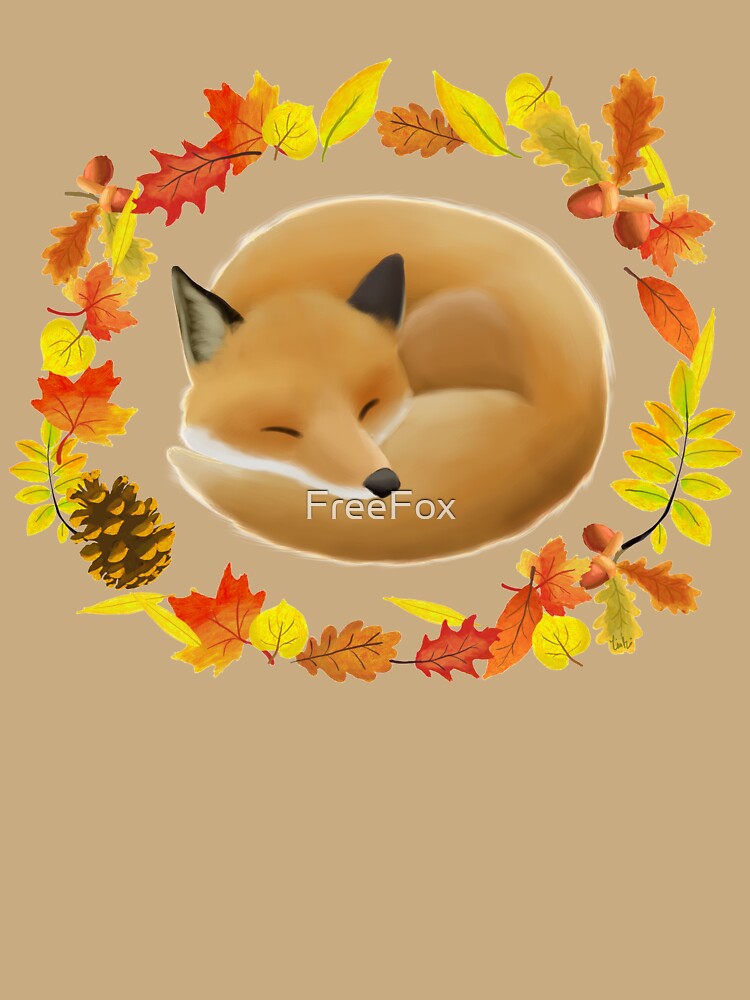 Sleepy Autumn Fox by FreeFox
