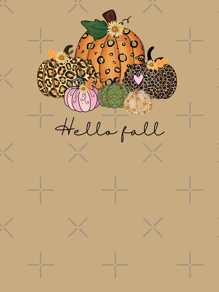 "Hello Fall: Stylish Pumpkin Print" by MalibuMaiden28