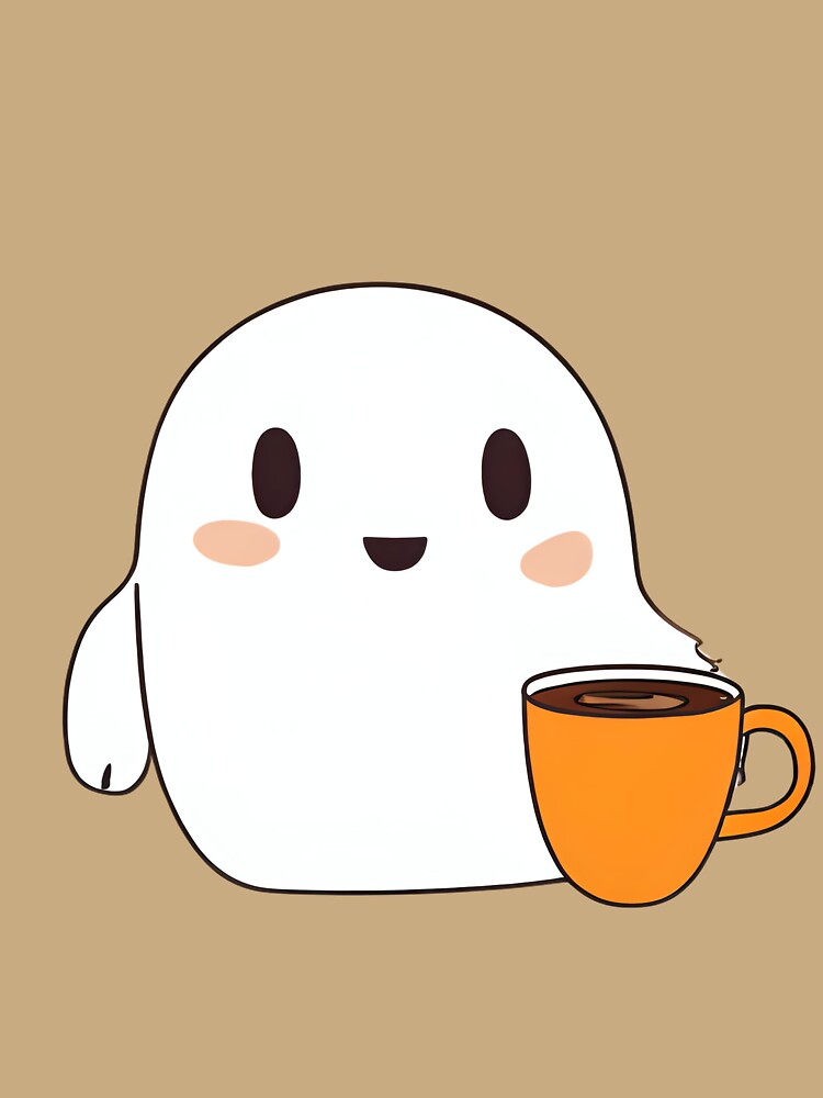 Cute Boo with a Coffee Cup by Crush-Vogue