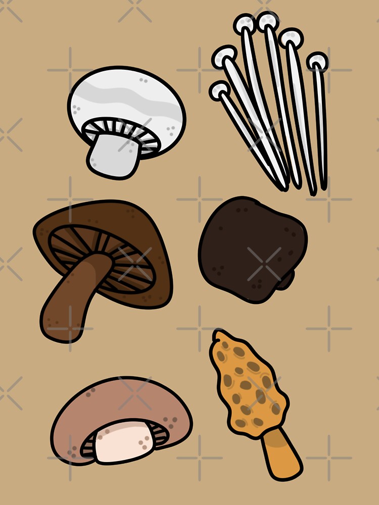 Mushrooms Pattern by CricketDoodles