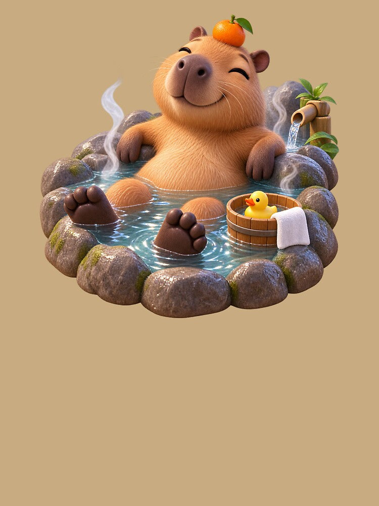 Cute Capybara Hot Spring – Relaxing Capybara by LST-Desings