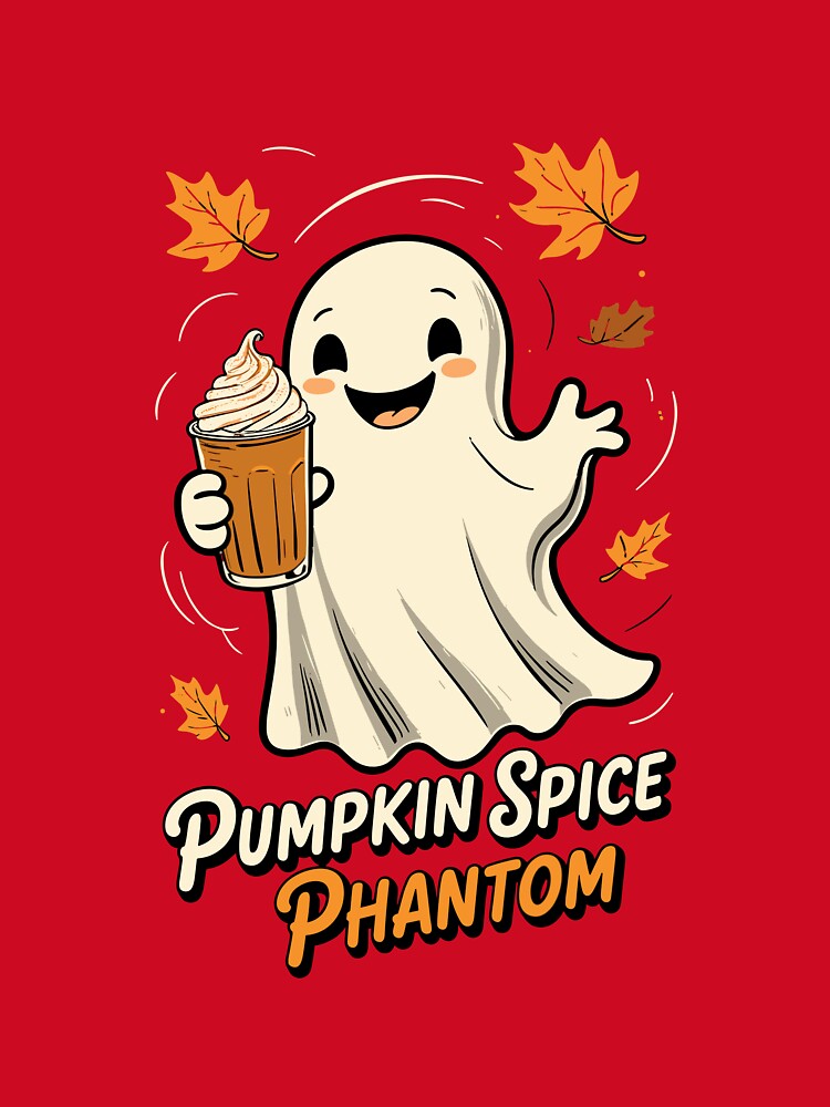 Pumpkin Spice Phantom – Cute Ghost Coffee Lover by Darty Creations