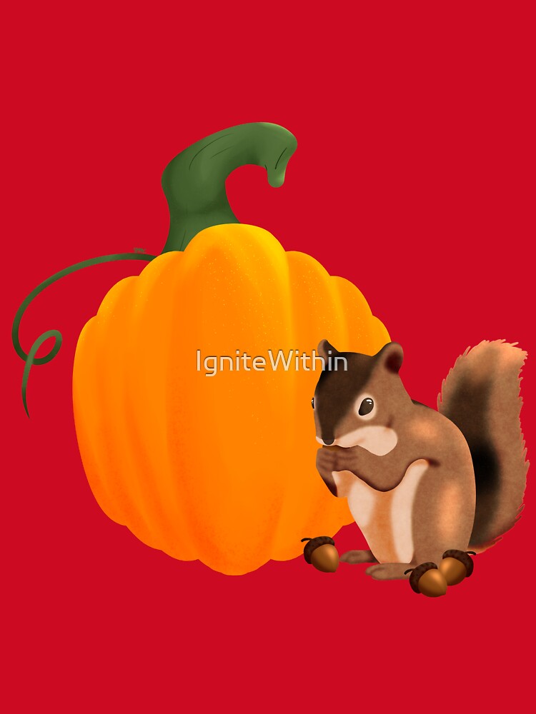 Squirrel and Pumpkin by IgniteWithin