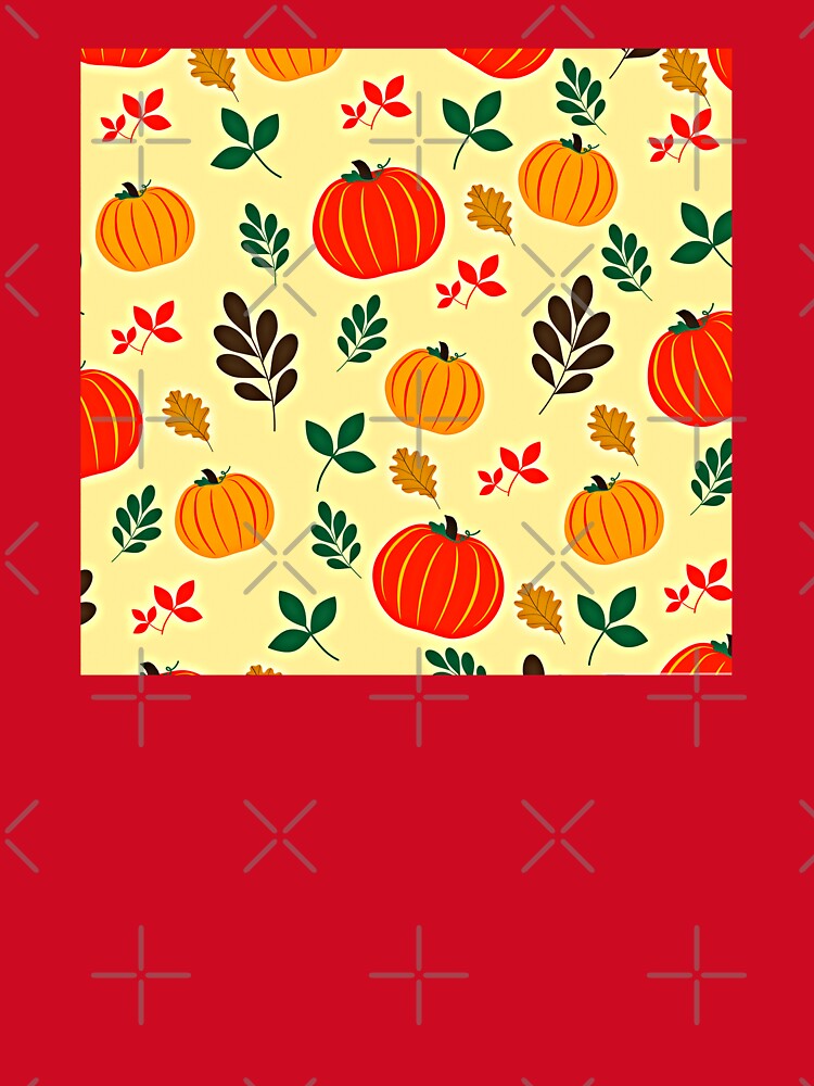 Cute fall vibes, Pumpkin pattern by Theleochick