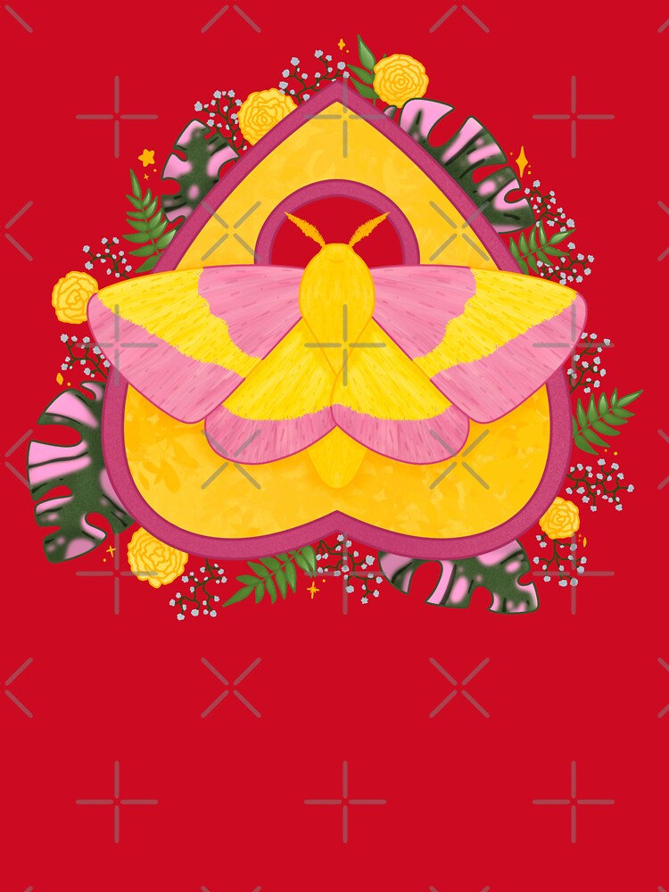 Rosy Maple Moth Planchette by HannahRaeArts