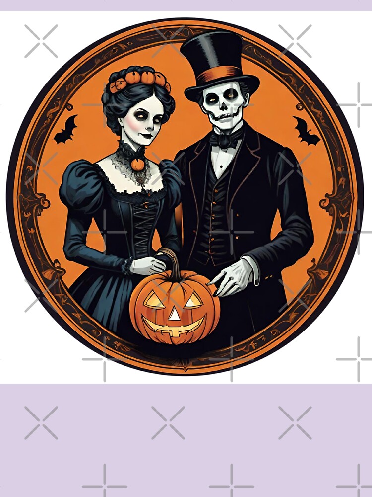 Victorian Halloween Couple by Spike The Punch Design Co.