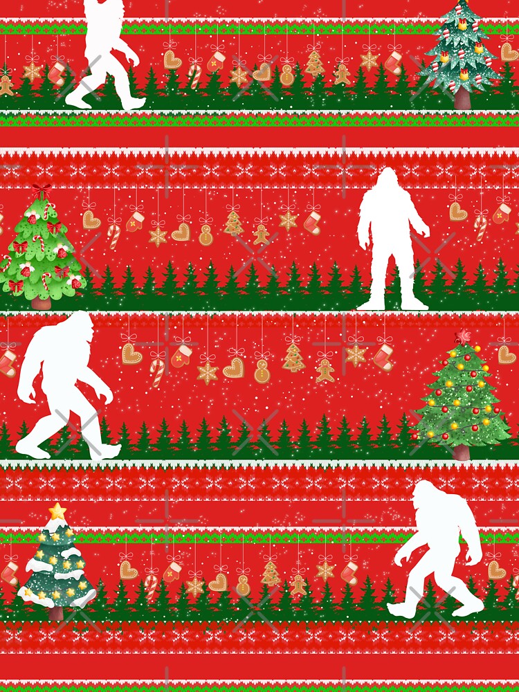 Funny bigfoot ugly Christmas sweater by Tanuja  Sharma