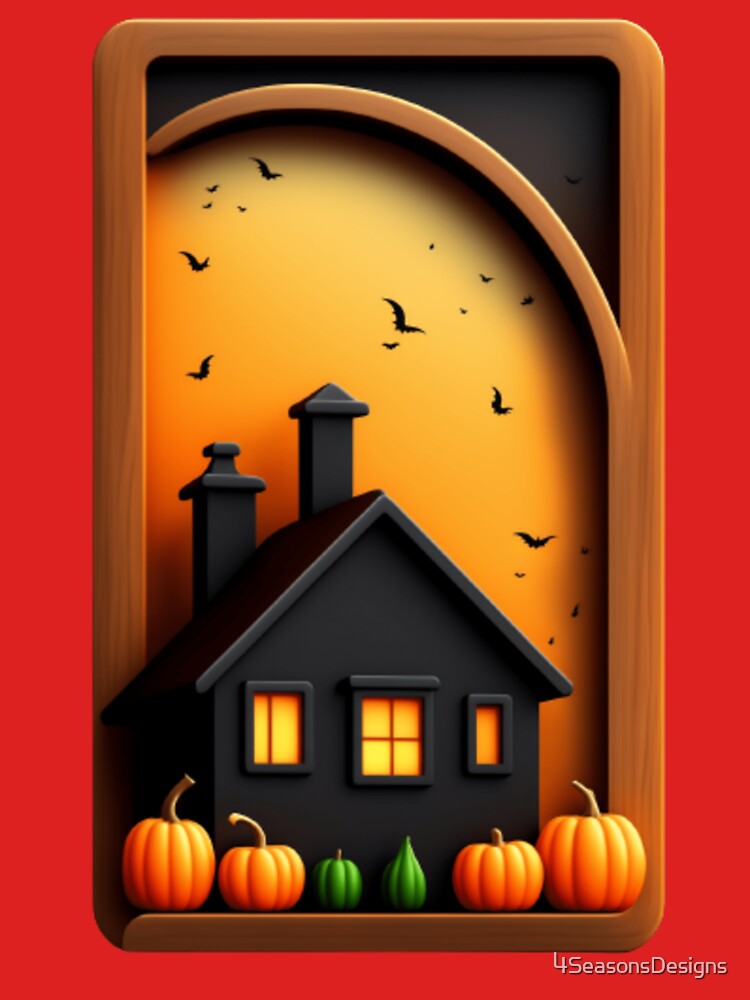 Halloween House, Happy Halloween 2023, Haunted House by 4SeasonsDesigns