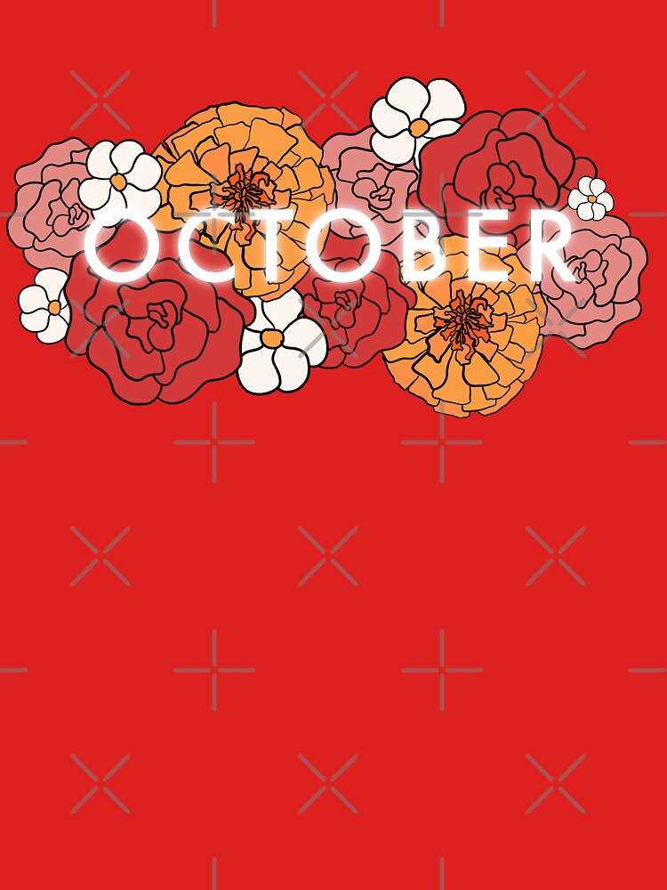 October floral fall season - maroon dark red color by Fatamimosh