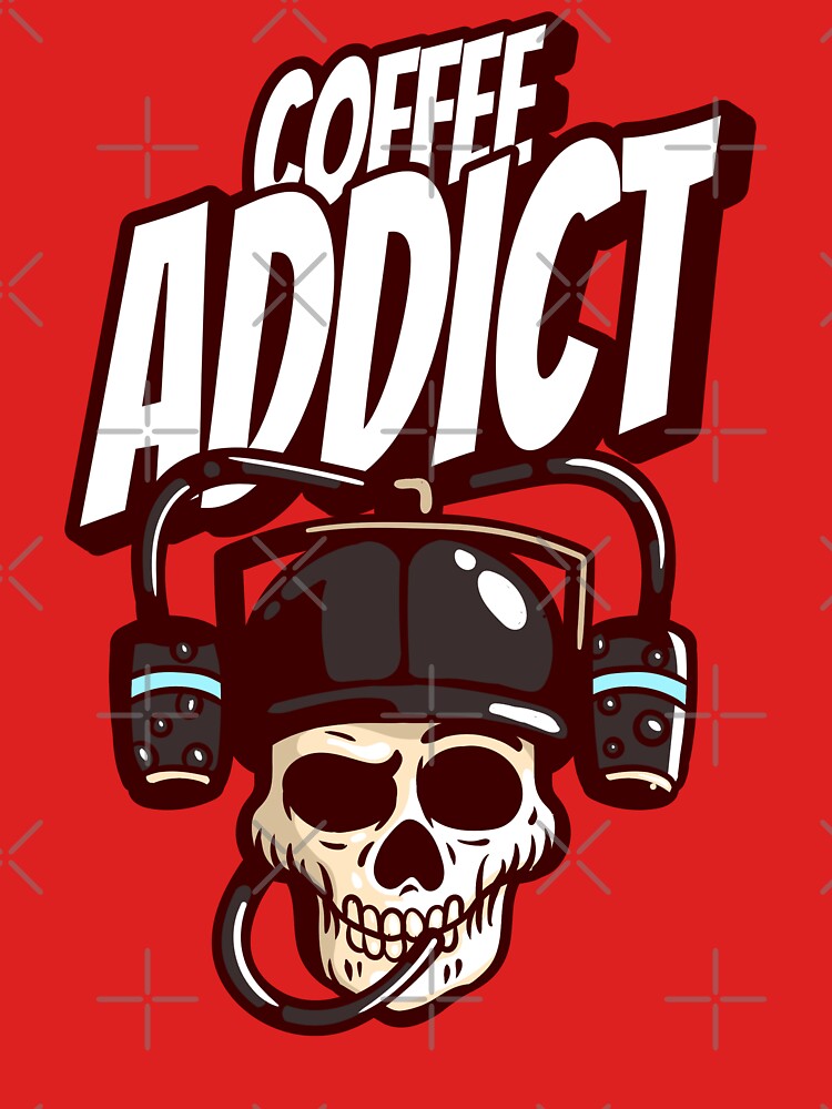 Skeleton Drinking Coffee by vibrantyy
