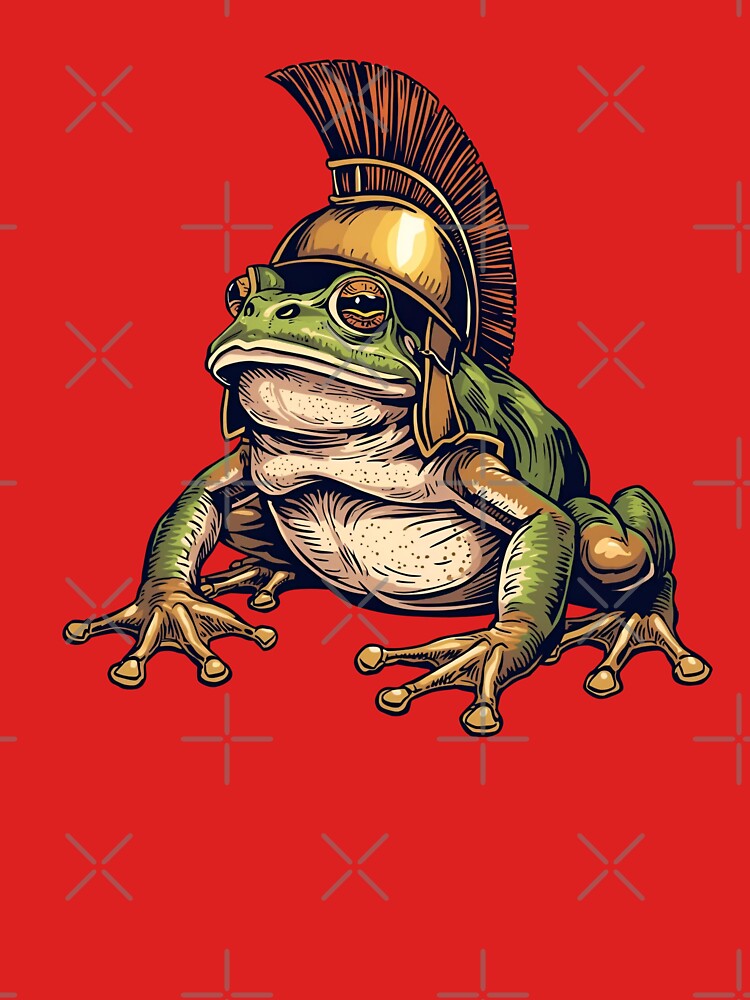Gladiator Frog – Warrior Amphibian in Battle Gear by Art-Design-EM