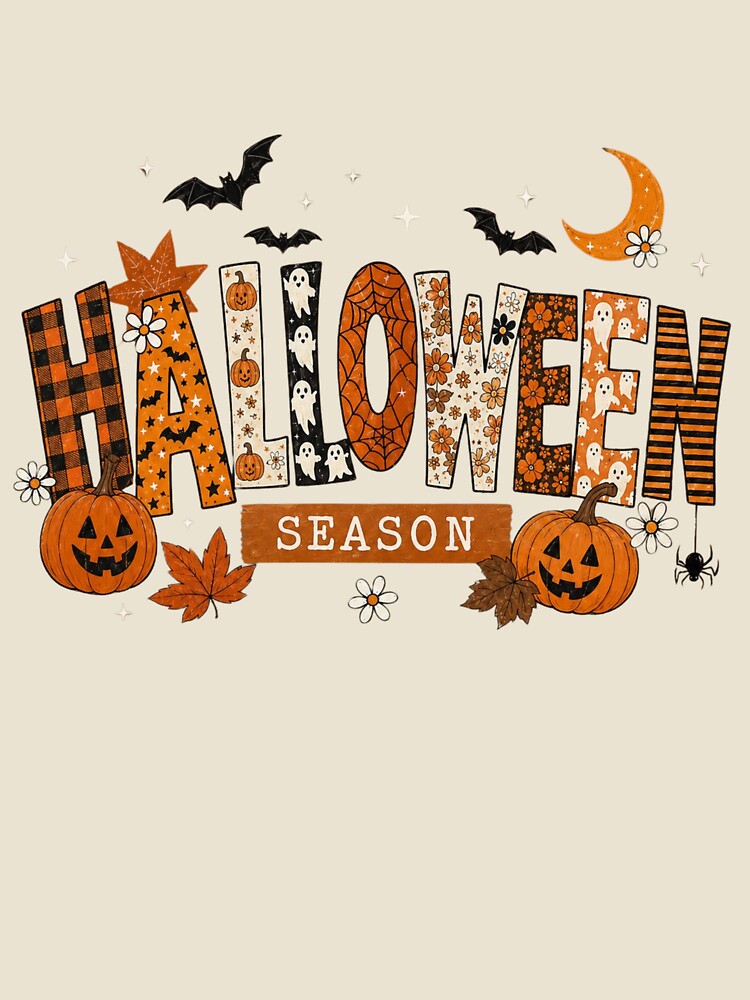 Halloween Season Vintage Retro Halloween Design – Pumpkins, Bats, Ghosts & Autumn by  Mirai_Art  ⭐⭐⭐⭐