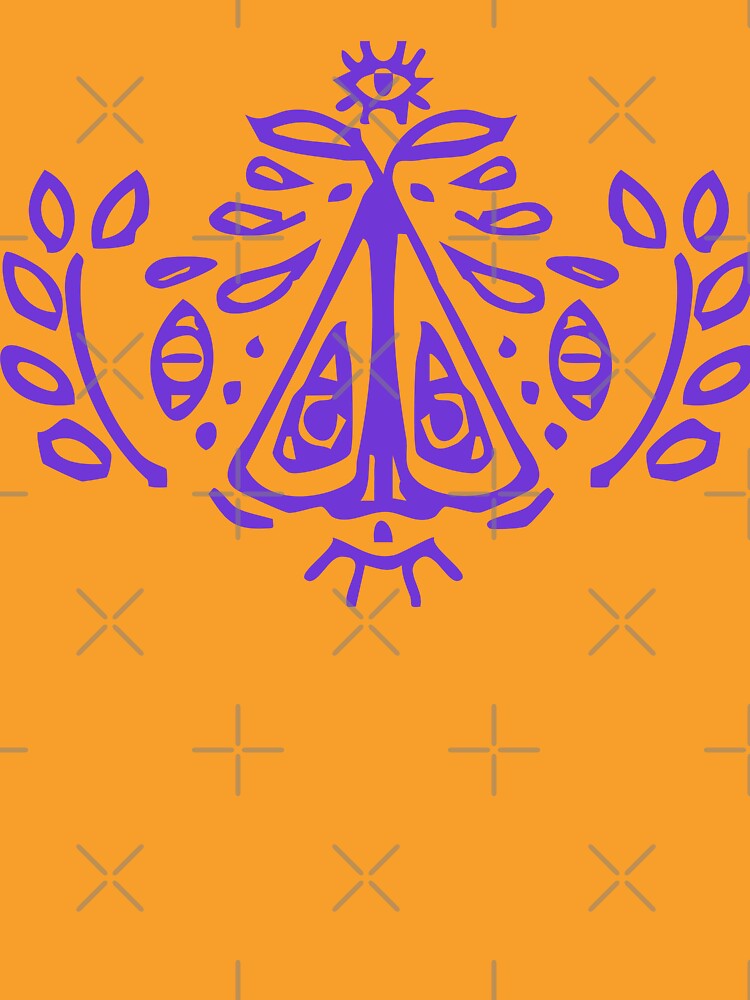 Occult Moth Stamp (Purple) by sleepyhenry
