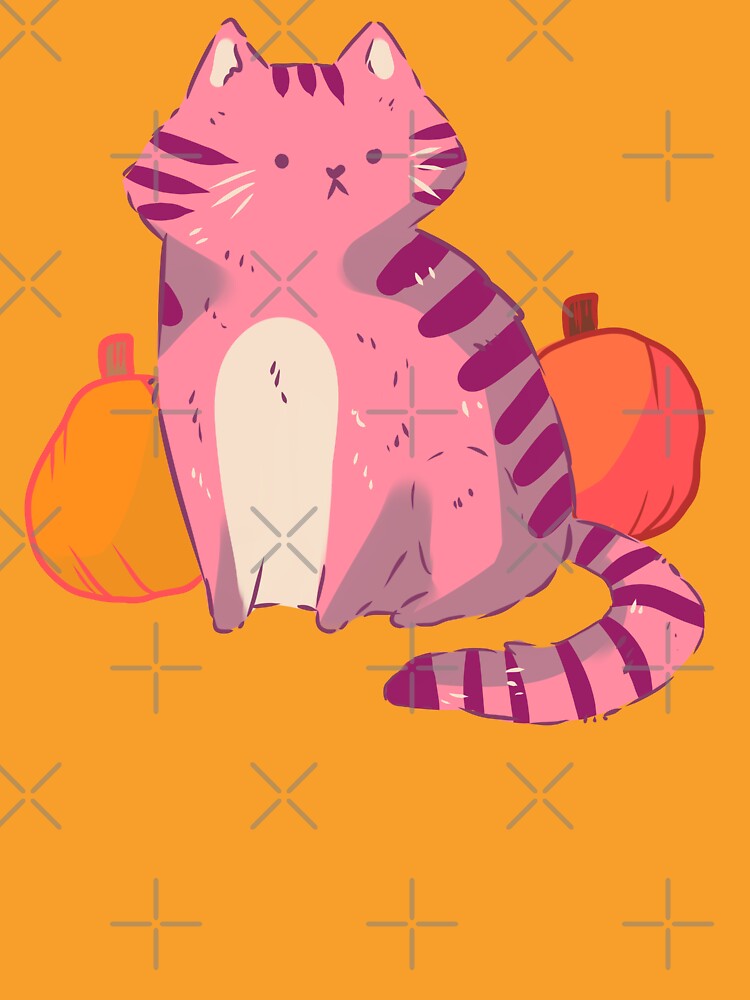 Halloween cat, cat and pumpkin by Mayarart