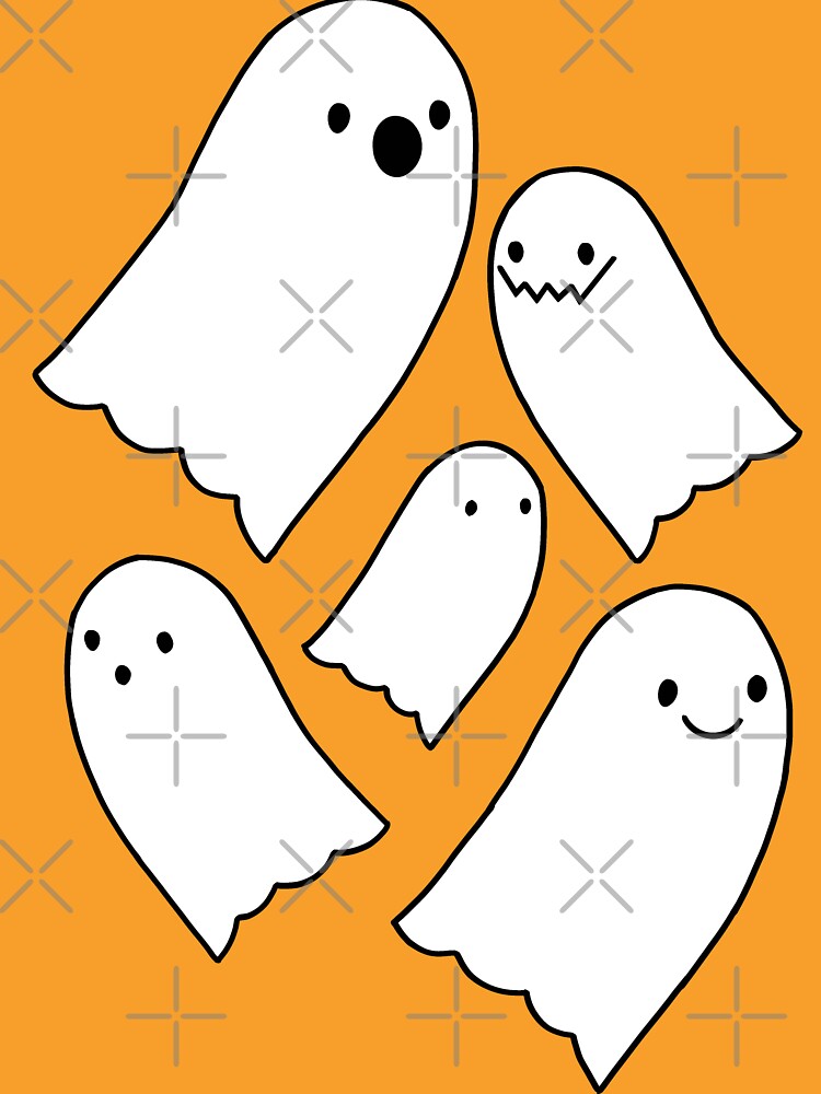 Silly Ghost doodle halloween by CreativelySophG