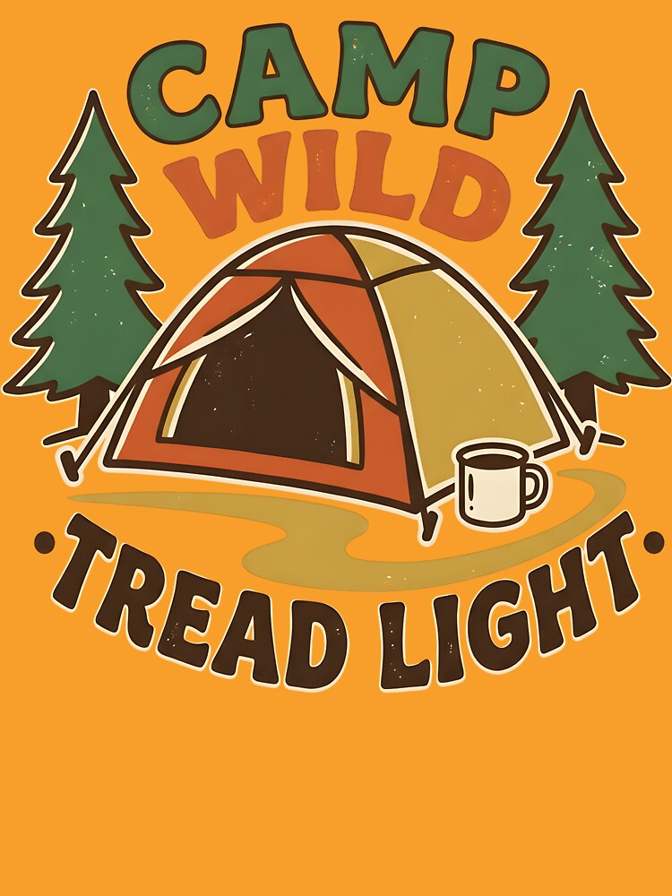 Camp Wild Tread Light – Vintage Camping Outdoor Adventure by Design-Fever-Co