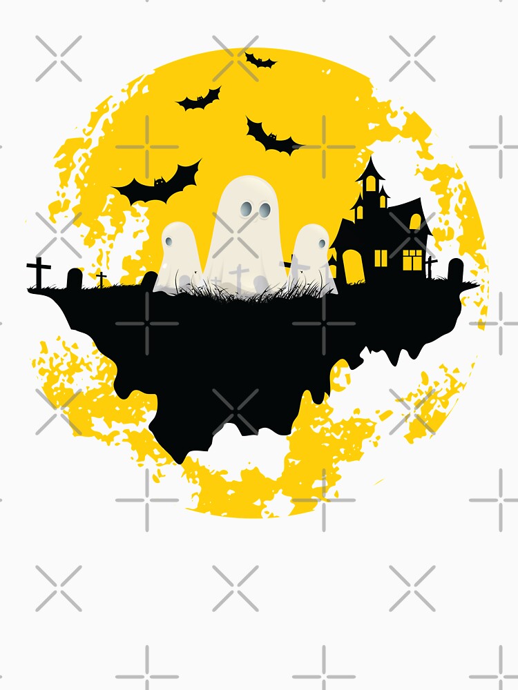 Halloween Funny Ghost Graphic by -WaD-