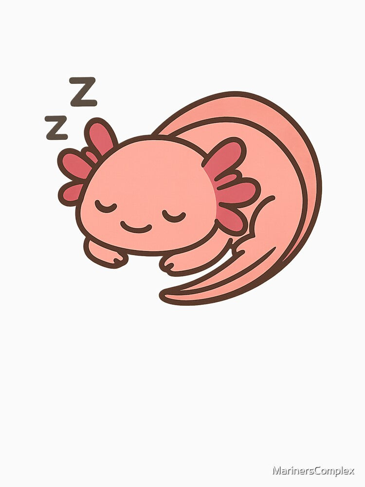 Sleeping Axolotl by MarinersComplex
