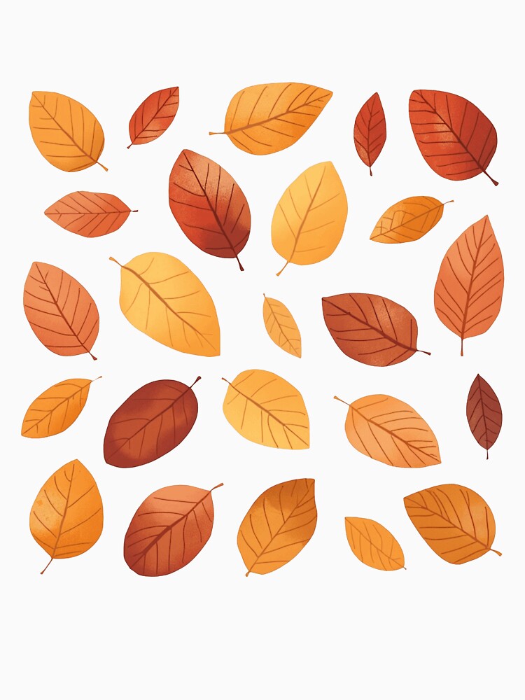 Aesthetic Fall Leaves by Hemas Art
